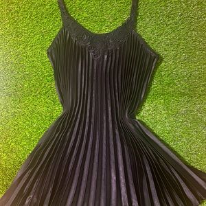 Black Victoria’s Secret Ruched Slip Dress